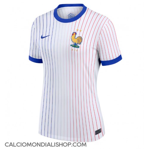 Maglie da calcio Francia Seconda Maglia Femminile Europei 2024 Manica Corta